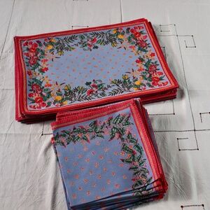 Williams Sonoma Provence Set of 16 French Country Placemats and Napkins